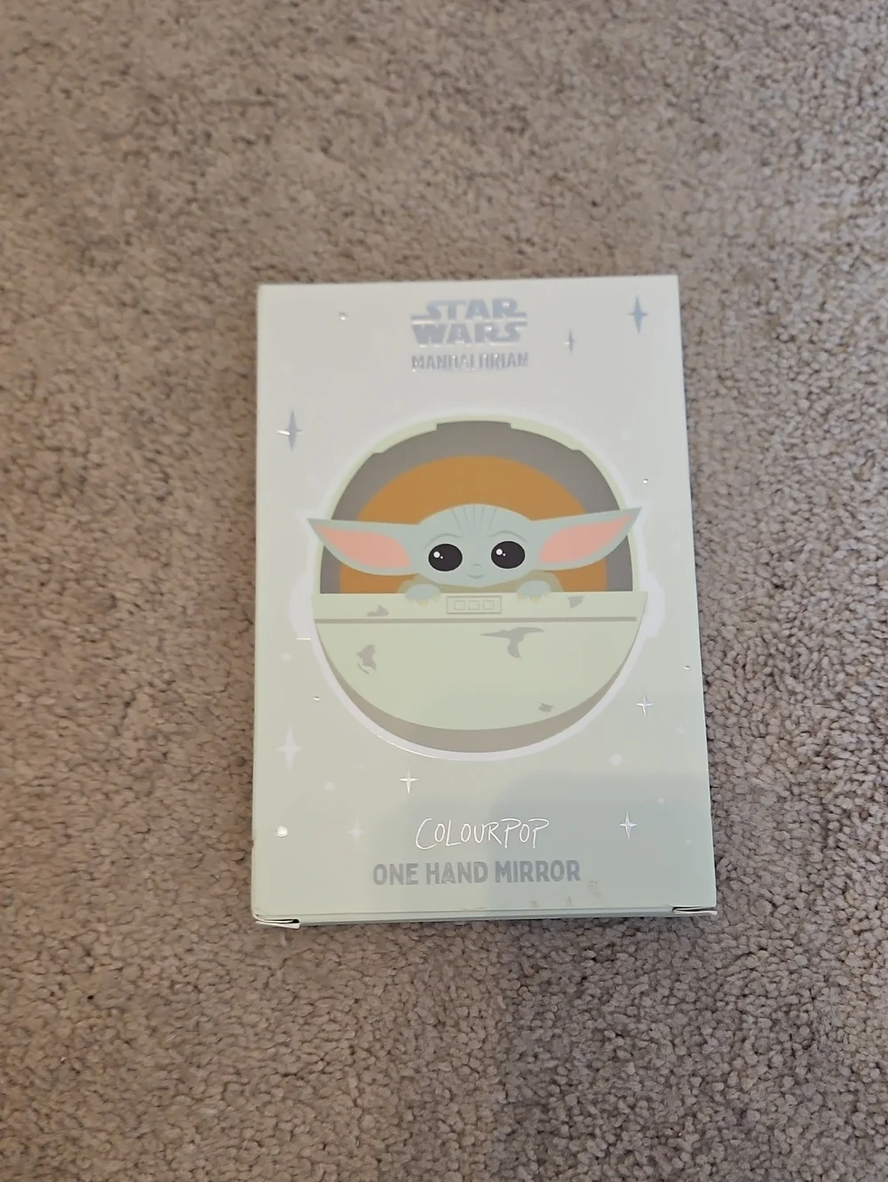 NIB ColourPop Star Wars The Child (Grogu) One Hand Mirror - Green